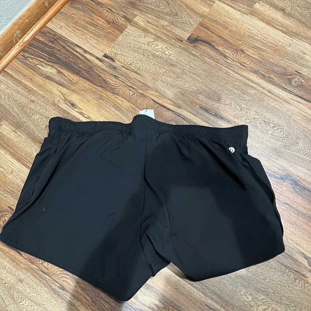 Cotton On Black Curve Shorts with Gray Lining NWT Size 14 Active Running Shorts